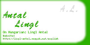 antal lingl business card
